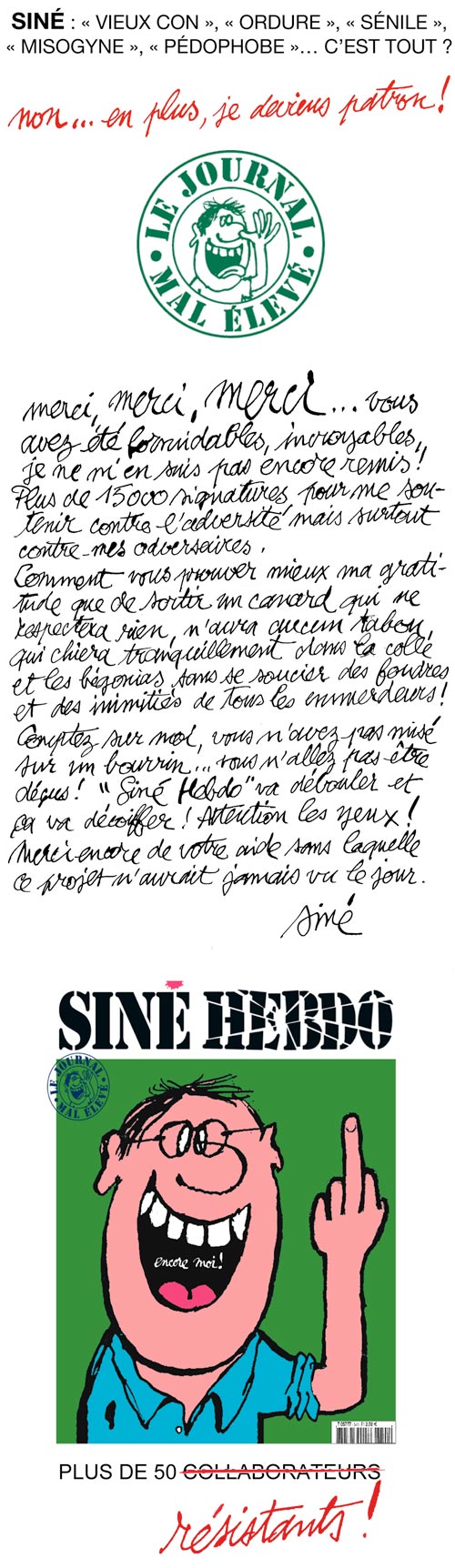 Merci, merci, merci...