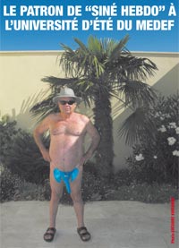 Sine à l'université d'été du Medef